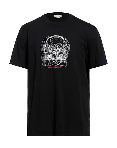 MCQUEEN T-shirt Μαύρο 100% Βαμβάκι