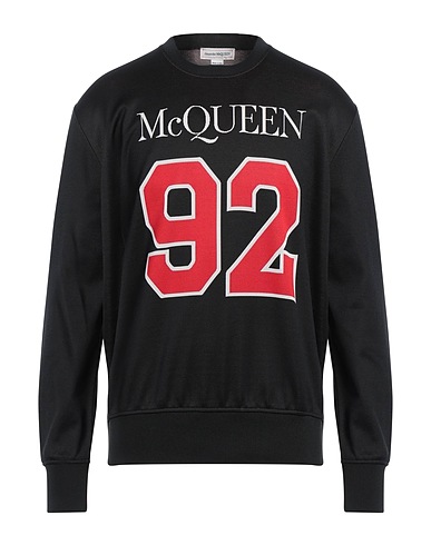 MCQUEEN Sweatshirt Black 68% Polyester, 32% Cotton, Polyamide, Elastane