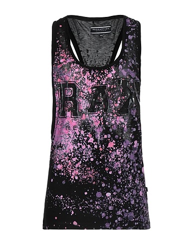 REDEMPTION Tank top Black 100% Viscose
