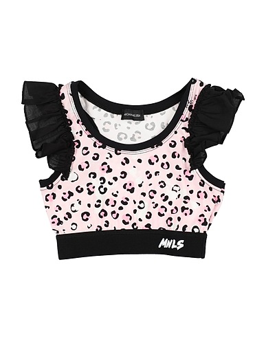 MONNALISA T-shirt Pink 90% Cotton, 10% Elastane