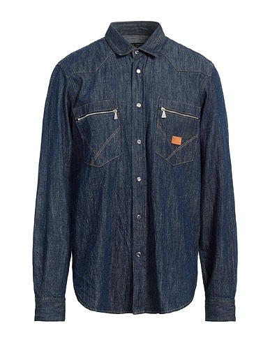 ROŸ ROGER'S Denim shirt Blue 100% Cotton