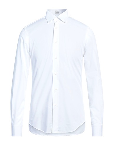 ALESSANDRO GHERARDI Solid colour shirt White 100% Cotton