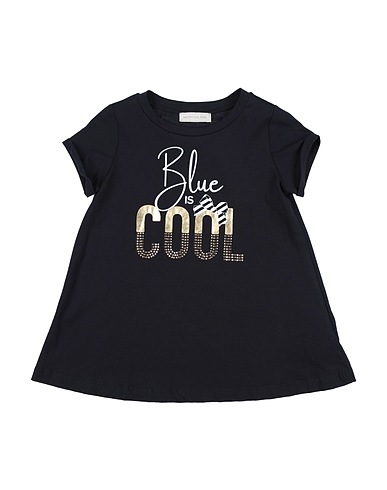 MONNALISA TOPS & TEES Black 100% Cotton