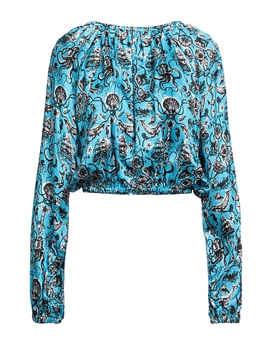 JUCCA Top Azurblau 100% Viskose