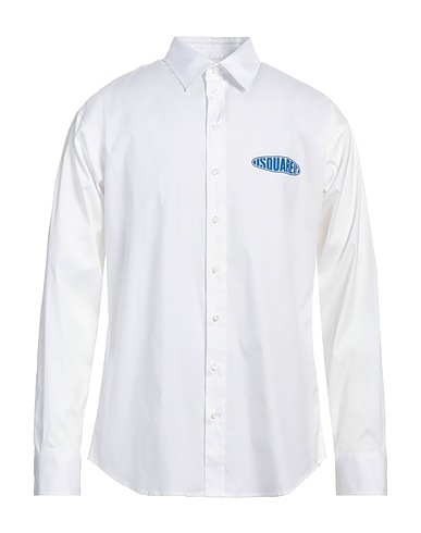 DSQUARED2 Shirts White 97% Cotton, 3% Elastane
