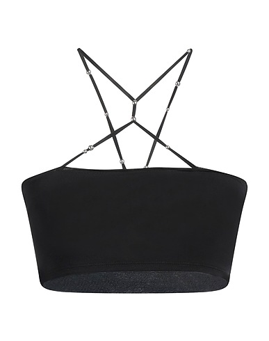ROTATE BIRGER CHRISTENSEN Top Schwarz 48% Organische Baumwolle, 48% Modal, 4% Elastan