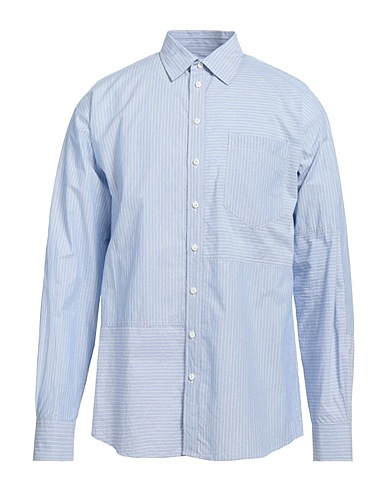 DSQUARED2 Striped shirt Light blue 100% Cotton
