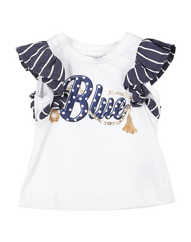 MONNALISA T-shirt White 95% Cotton, 5% Elastane, Polyamide