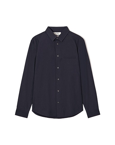 COS Solid colour shirt Midnight blue 100% Organic cotton