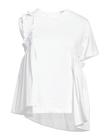 ROSÉ A POIS Ｔシャツ ホワイト コットン 94% / ポリウレタン 6%