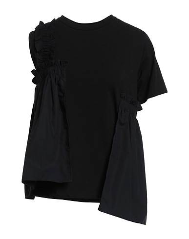 ROSÉ A POIS T-shirt Black 94% Cotton, 6% Elastane