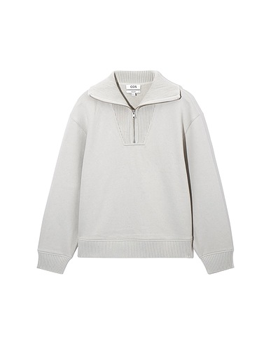 COS Sweatshirt Light grey 100% Cotton