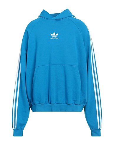 BALENCIAGA x ADIDAS ORIGINALS Hooded sweatshirt Azure 100% Cotton