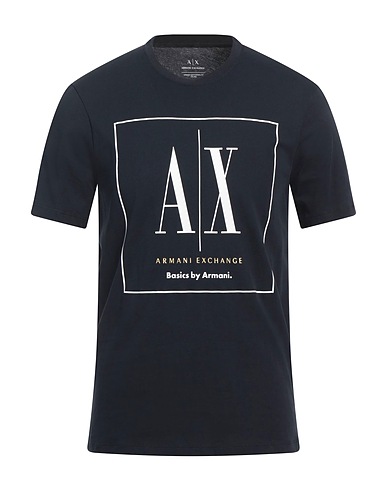 ARMANI EXCHANGE T-shirt Midnight blue 100% Cotton