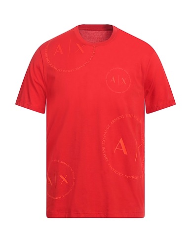 ARMANI EXCHANGE T-shirt Tomato red 100% Cotton