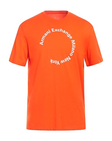ARMANI EXCHANGE T-shirt Orange 100% Cotton