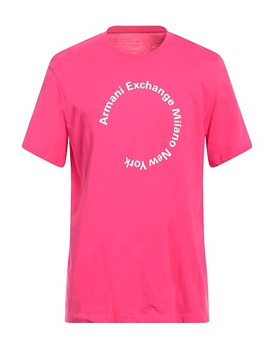ARMANI EXCHANGE T-Shirt Fuchsia 100% Baumwolle