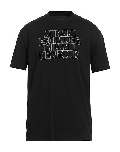 ARMANI EXCHANGE T-shirt Nero 100% Cotone