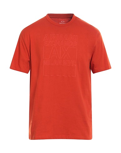 ARMANI EXCHANGE T-shirt Ruggine 100% Cotone