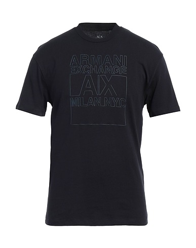 ARMANI EXCHANGE T-shirt Midnight blue 100% Cotton