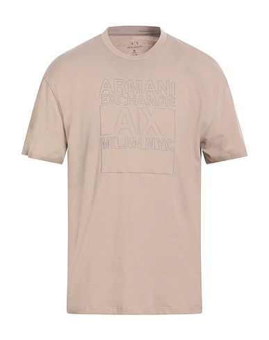 ARMANI EXCHANGE T-shirt Beige 100% Cotton