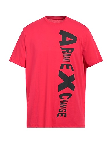 ARMANI EXCHANGE T-shirt Tomato red 100% Cotton