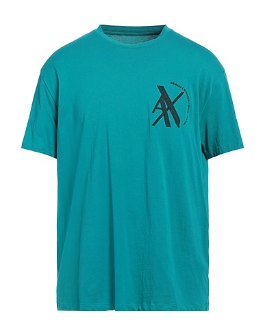 ARMANI EXCHANGE T-shirt Verde petrolio 100% Cotone