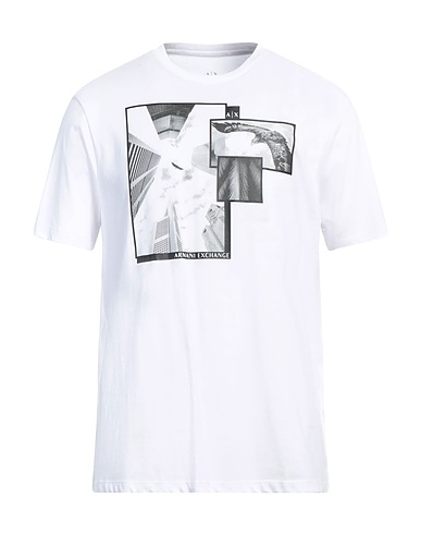 ARMANI EXCHANGE T-shirt Bianco 100% Cotone
