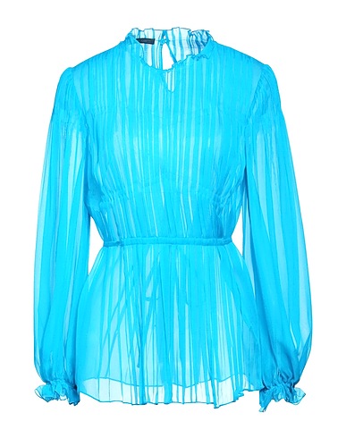 ALBERTA FERRETTI Silk top Azure 100% Silk