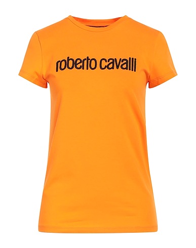 ROBERTO CAVALLI T-Shirt Orange 94% Baumwolle, 6% Elastan