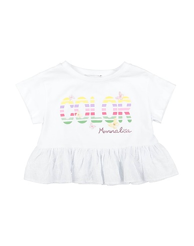 MONNALISA T-shirt White 100% Cotton