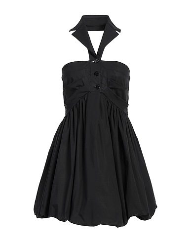 PHILOSOPHY di LORENZO SERAFINI Short dress Black 97% Cotton, 3% Elastane