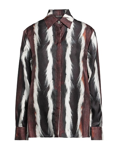 ROBERTO CAVALLI Patterned shirts & blouses Plum 100% Silk