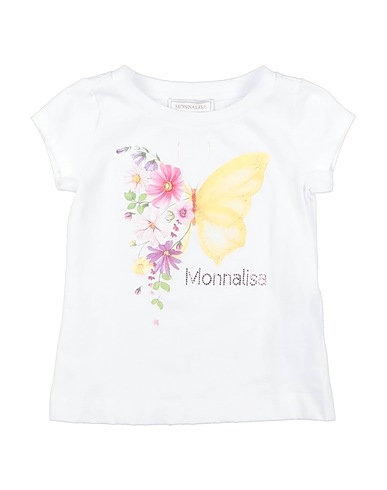 MONNALISA T-shirt White 100% Cotton