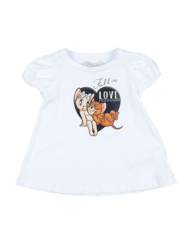 MONNALISA T-shirt White 100% Cotton
