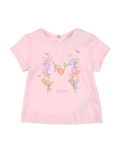 MONNALISA T-shirt Pink 100% Cotton