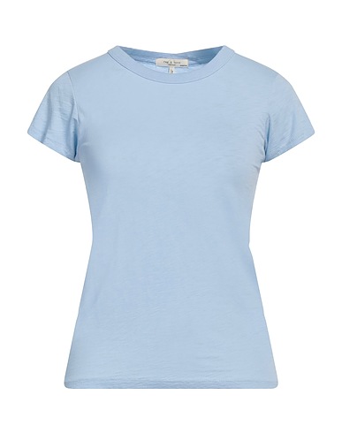 RAG & BONE Basic T-shirt Sky blue 100% Organic cotton