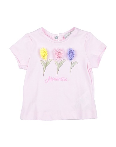 MONNALISA T-shirt Pink 100% Cotton