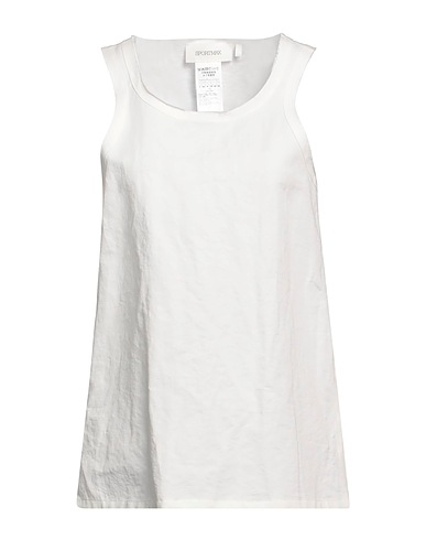 SPORTMAX Top White 67% Cotton, 33% Linen