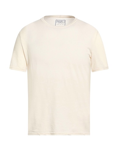 FEDELI T-shirt Avorio 100% Cotone