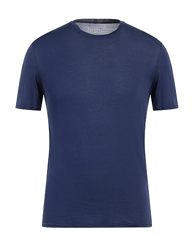 FEDELI ベーシックTシャツ ミッドナイトブルー コットン 100%