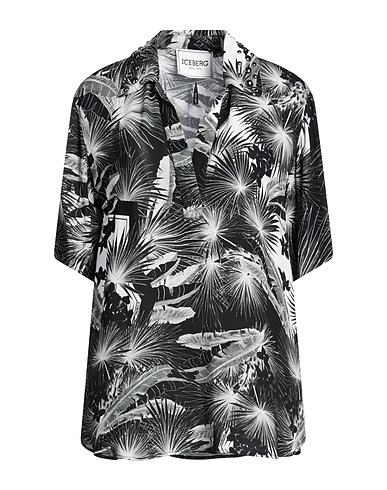 ICEBERG Top Dark green 100% Viscose, Aluminum