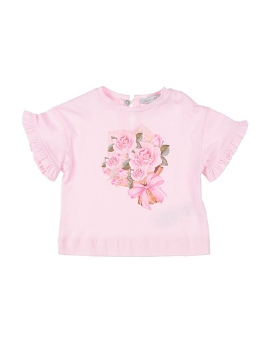 MONNALISA T-shirt Rosa 100% Cotone