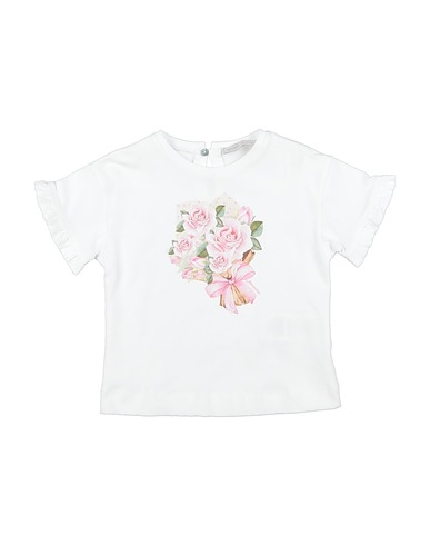 MONNALISA T-Shirt Weiß 100% Baumwolle