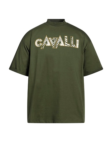 ROBERTO CAVALLI T-shirt Military green 100% Cotton