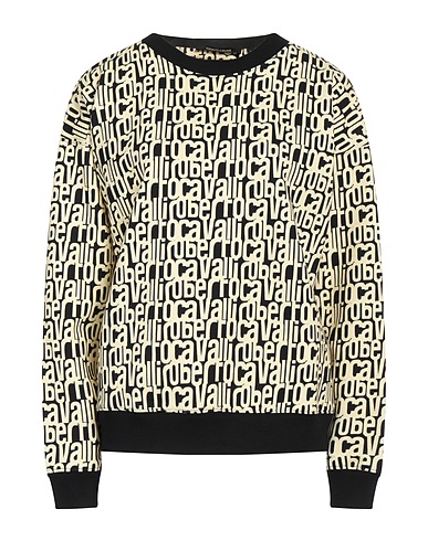ROBERTO CAVALLI Sweatshirt Pastel yellow 100% Cotton