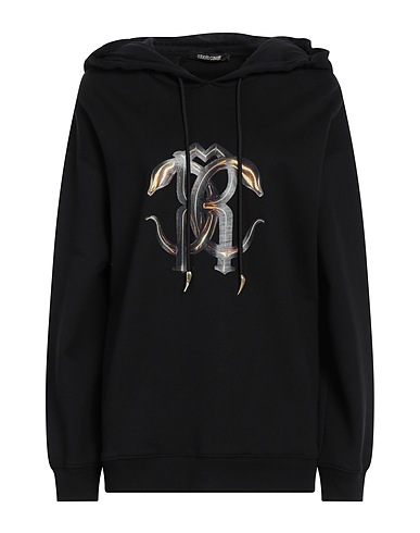 ROBERTO CAVALLI Hoodie Schwarz 100% Baumwolle