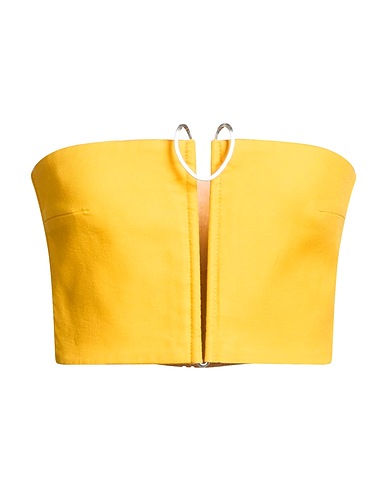 DION LEE Party tops GIALLO OCRA 98% Organic cotton, 2% Elastane