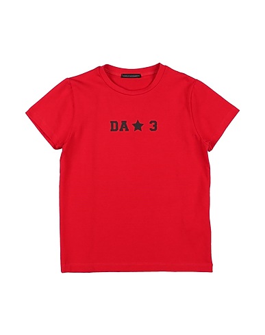 DANIELE ALESSANDRINI T-shirt Red 96% Cotton, 4% Elastane
