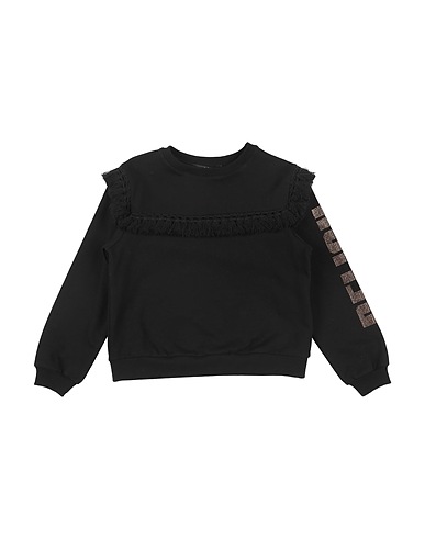 RELISH Sweatshirt Black 60% Polyester, 35% Cotton, 5% Elastane